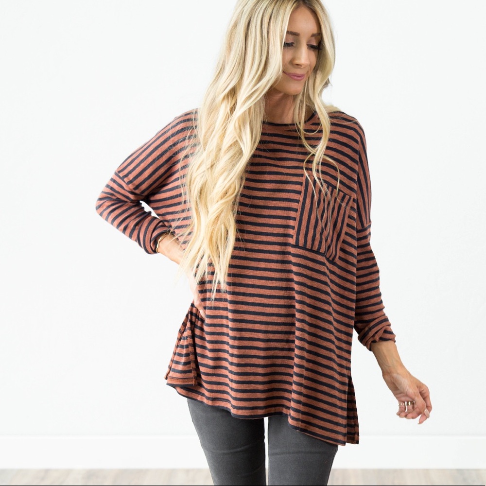 Vivian Stripe Top by Shop Stevie